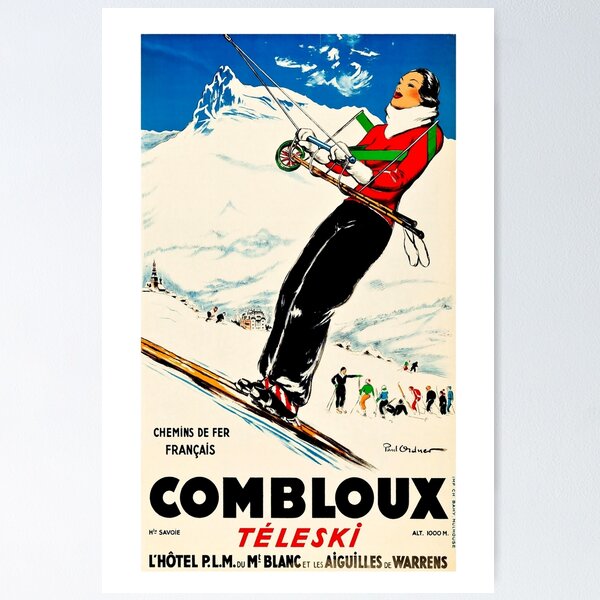 Item preview, Combloux,Chemins de Fer Francias,Ski Poster designed and sold by BokeeLee.