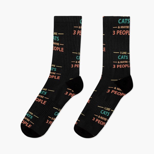 Item preview, "I Like Cats & Maybe 3 People" Design | Feline Lover designed and sold by SimpliText.