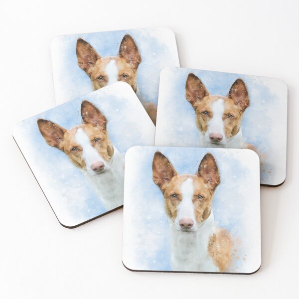 Item preview, Podenco Ibicenco / Ibizan Hound watercolor designed and sold by PetsArt.