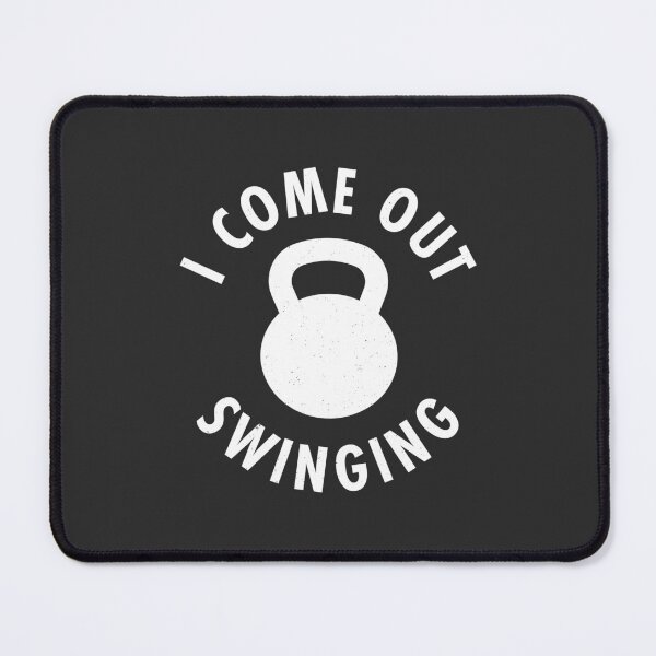 Item preview, I Come Out Swinging Kettlebells designed and sold by TeeMonsters.