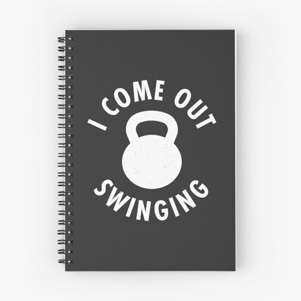 Item preview, I Come Out Swinging Kettlebells designed and sold by TeeMonsters.