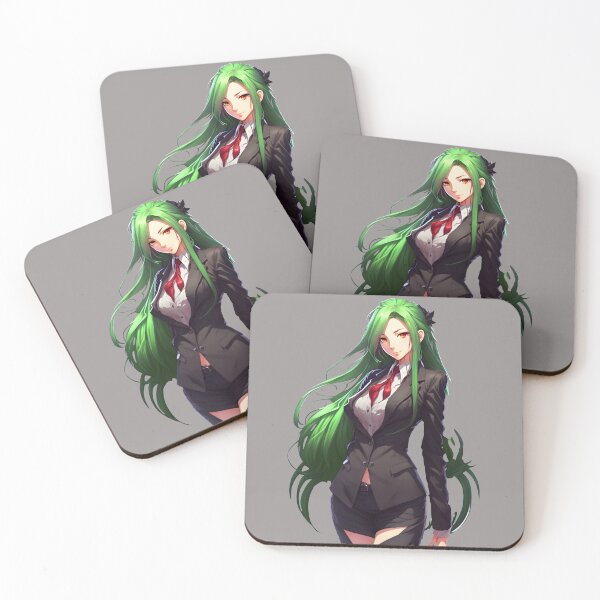 Item preview, Green Haired Beautiful Goth Girl designed and sold by Artificial-i-23.