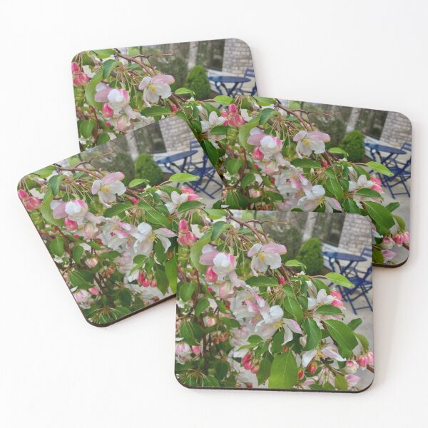 Item preview, Outdoor cafe by the cherry blossoms designed and sold by farmacistfotos.