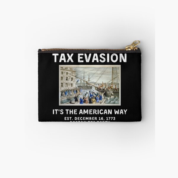 Item preview, Commit Tax Evasion - Commit Tax Fraud - Boston Tea Party - Dark Background designed and sold by NateFellhauer.