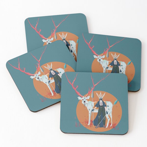 Item preview, Copie de red horn deer orenge circle designed and sold by Nola-Art.