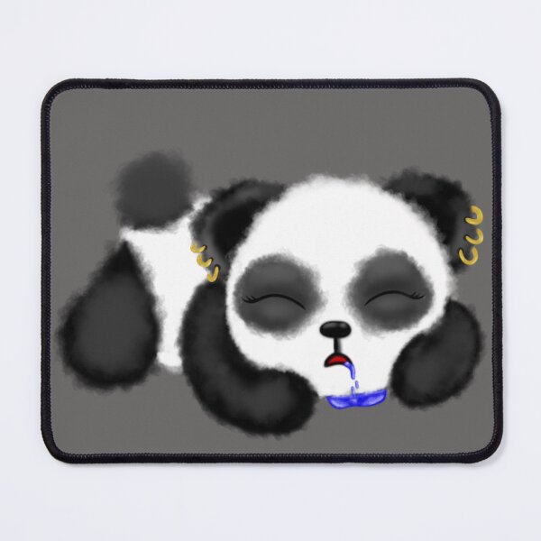 Item preview, Sleepy Goth Panda designed and sold by SquishyBeeArt.