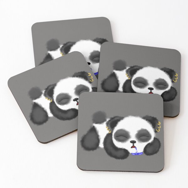 Item preview, Sleepy Goth Panda  designed and sold by SquishyBeeArt.