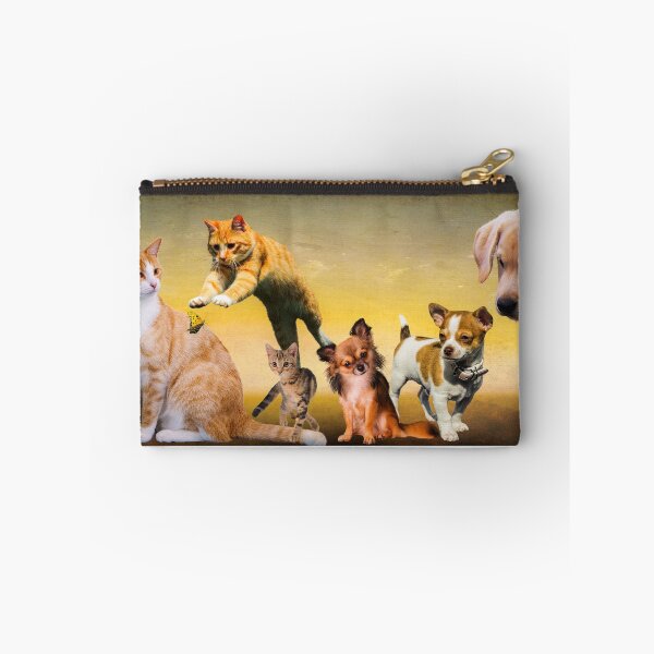 Item preview, Many cute smart cats and dogs brown orange red designed and sold by tanabe.