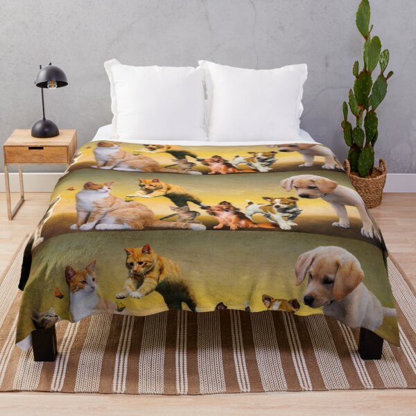Item preview, Many cute smart cats and dogs brown orange red designed and sold by tanabe.