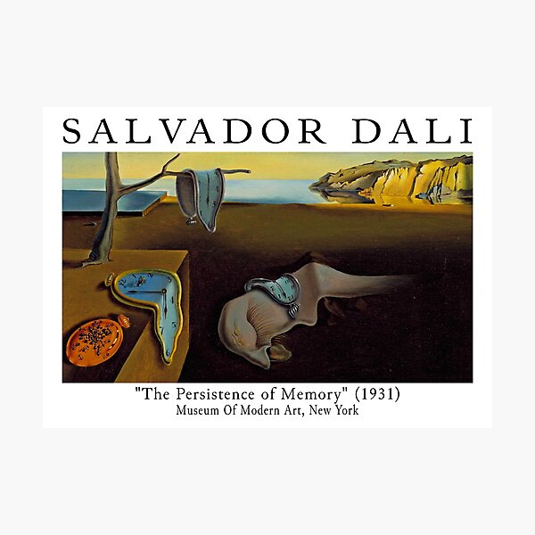 Item preview, Salvador Dali Painting The persistence Of Memory Poster designed and sold by Teetans.