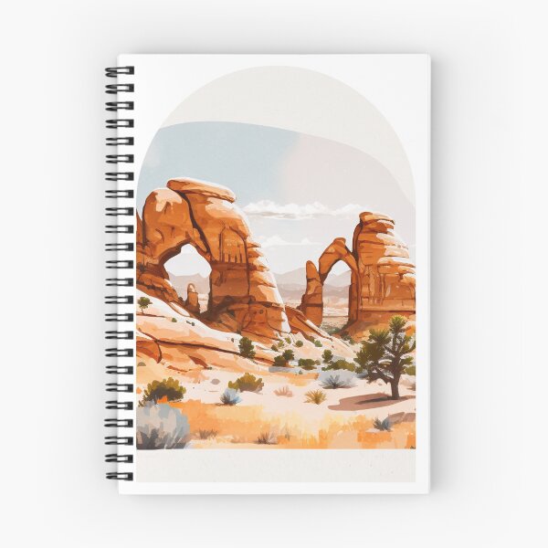 Item preview, Arches National Park Boho Watercolor Arch designed and sold by PikoApparel.