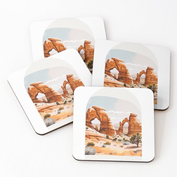 Item preview, Arches National Park Boho Watercolor Arch designed and sold by PikoApparel.
