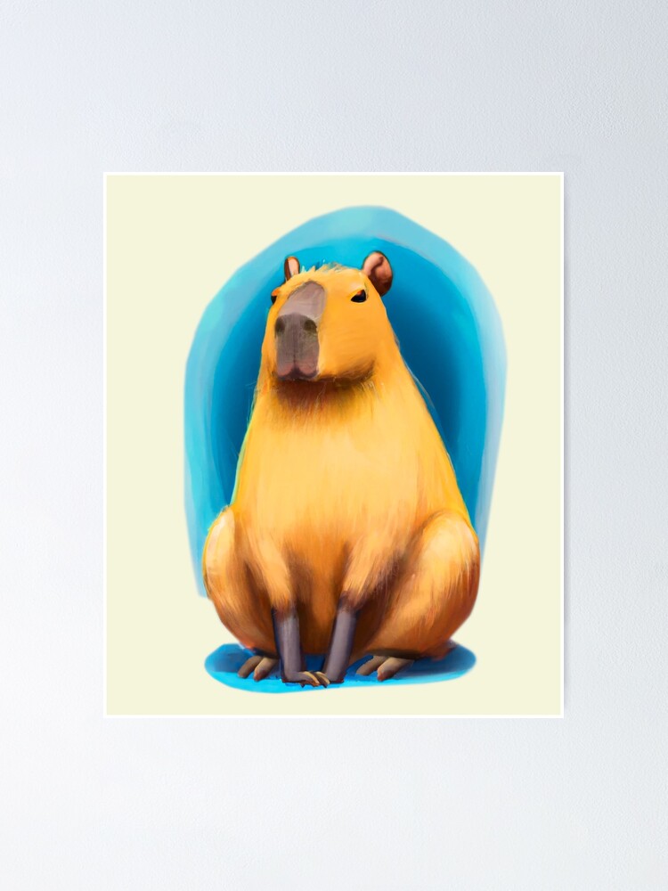 Póster «Lindo capibara sentado» de WaldoOutofSight | Redbubble