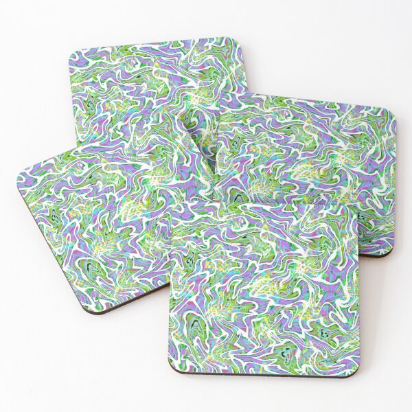 Item preview, Trippy psychedelic glitchy - fun pattern design designed and sold by Mitch616Art.