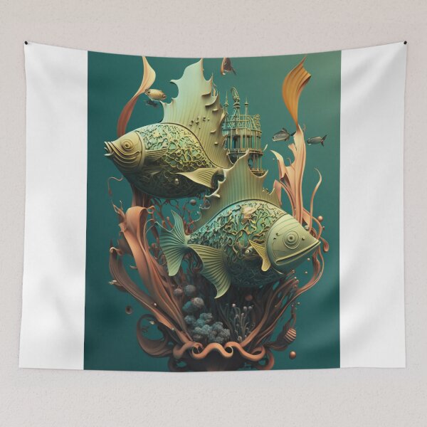 Item preview, Zodiac Signs Pisces #12-067 designed and sold by nikoart001.