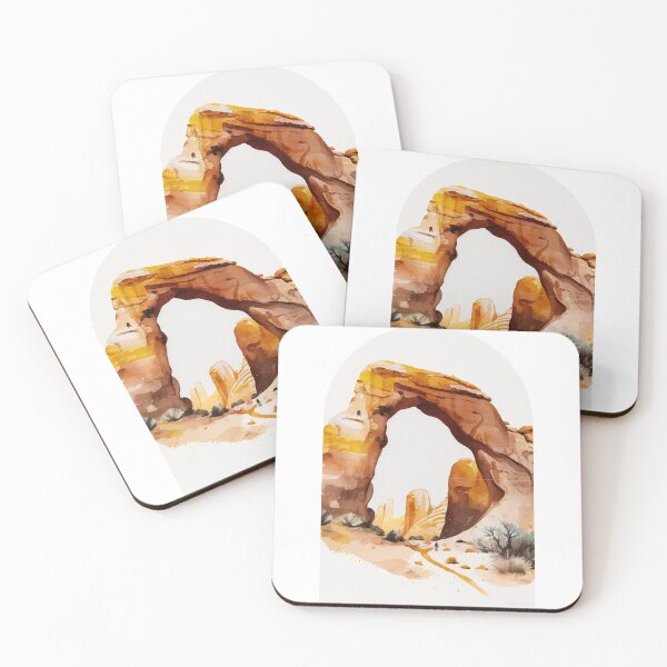 Item preview, Arches National Park Boho Watercolor Arch designed and sold by PikoApparel.