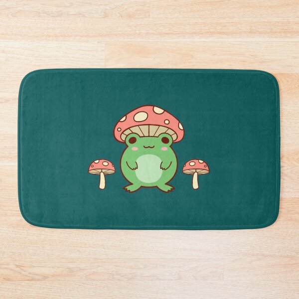 Item preview, Frog with Mushroom Hat - Cute Frog Cottagecore Aesthetic   designed and sold by LabobDesigns.