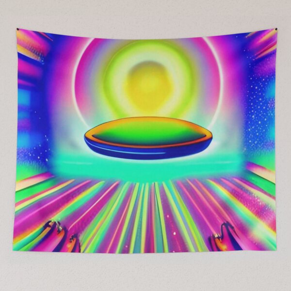 Item preview, Rainbow Light Ship UFO designed and sold by mghtymvrk2040.