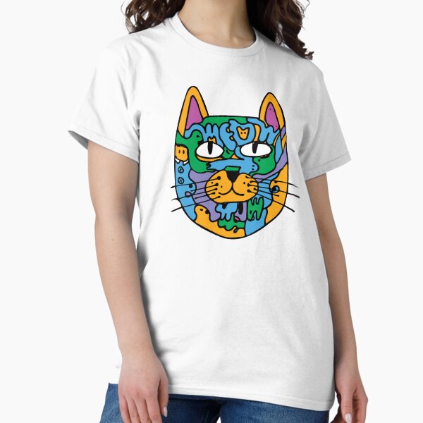 Mischief the Trippy Cat Classic T-Shirt