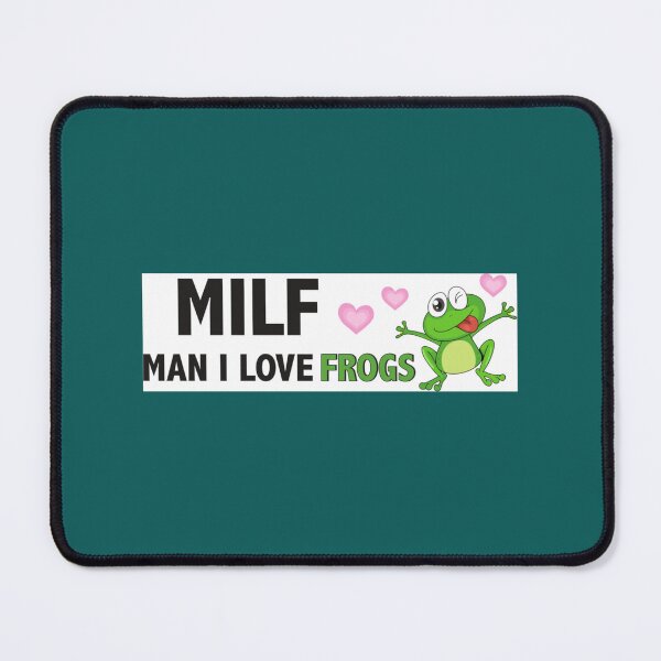 Item preview, kawaii frog sarcastic frog lover milf man i love frogs bumper designed and sold by LabobDesigns.