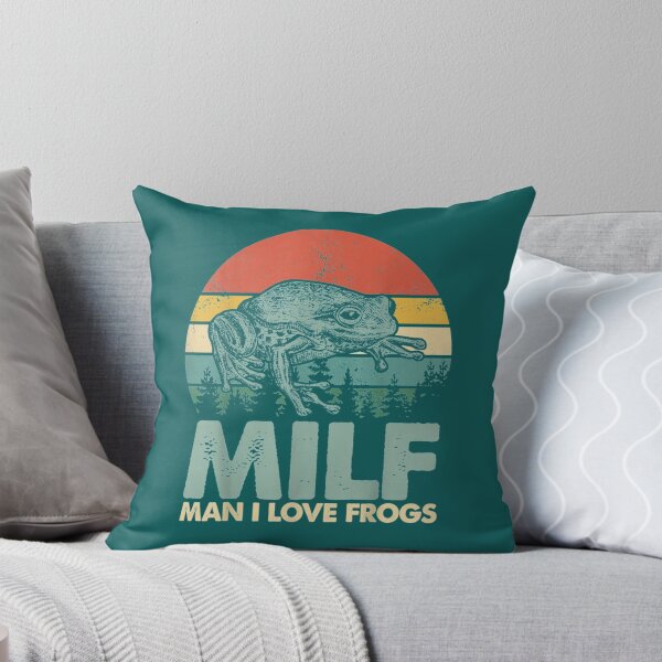 Item preview, Funny Milf Man I Love Frogs Saying Frog Amphibian Lovers Long Sleeve  designed and sold by LabobDesigns.