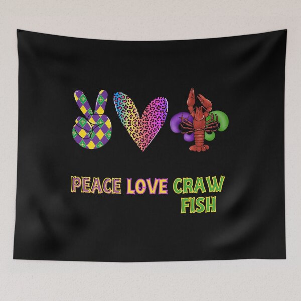 Item preview, Love Peace Crawfish designed and sold by The Jackalope.