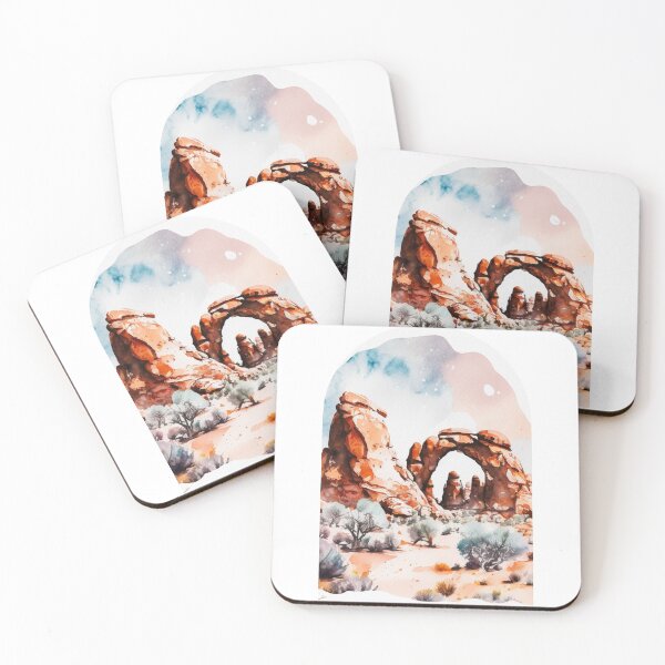 Item preview, Arches National Park Boho Watercolor Arch designed and sold by PikoApparel.
