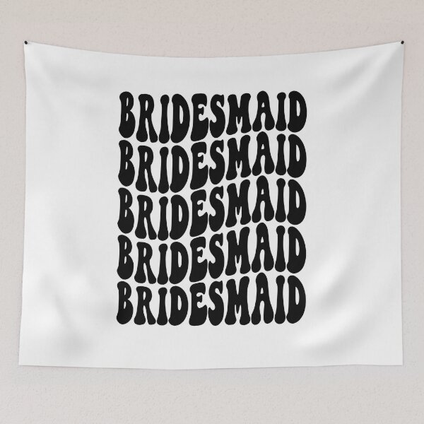 Item preview, Bridesmaid Black Retro Graphic Bridal Party Gifts for Bachelorette Party designed and sold by mysticblvd.