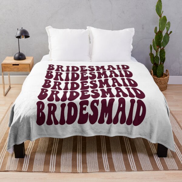 Item preview, Bridesmaid Burgundy Retro Graphic Bridal Party Gifts for Bachelorette Party designed and sold by mysticblvd.