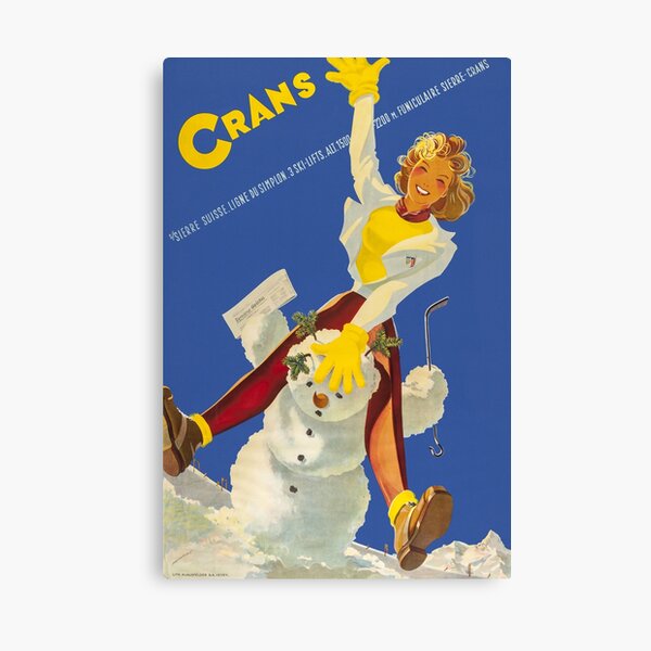Item preview, Crans,Suisse,Ski Travel Poster designed and sold by BokeeLee.