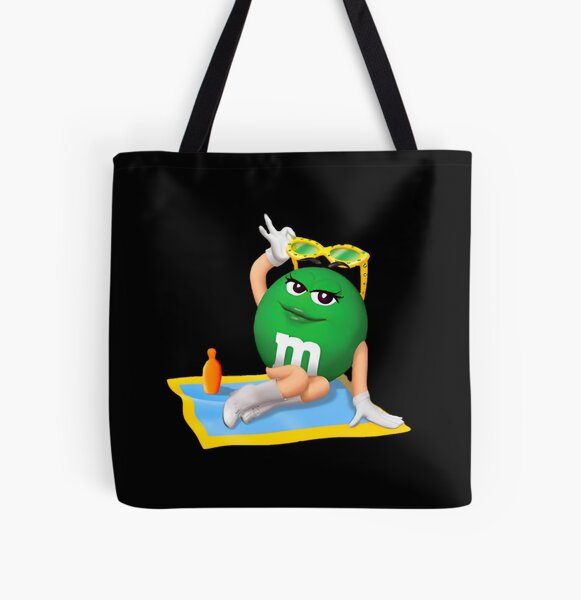 Green m&m Tote Bag for Sale by Sidewalk Stickers