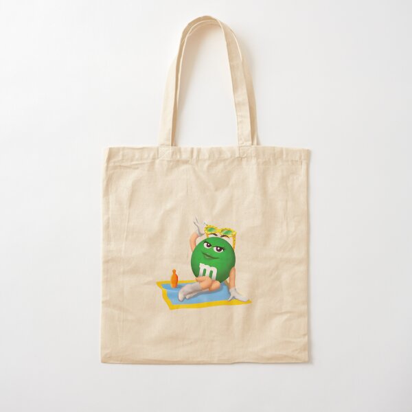 Green m&m Tote Bag for Sale by Sidewalk Stickers