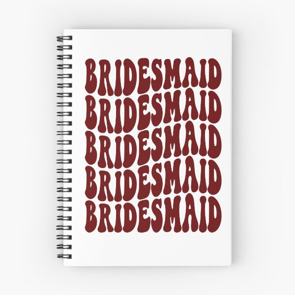 Item preview, Bridesmaid Dark Red Retro Graphic Bridal Party Gifts for Bachelorette Party designed and sold by mysticblvd.