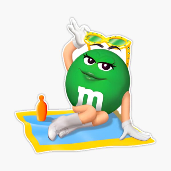 M and ms  Sticker for Sale by Designarty