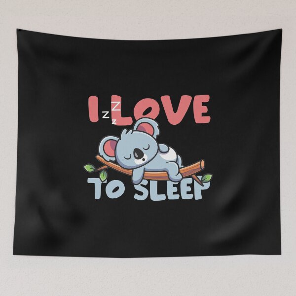 Item preview, I Love To Sleep Koala designed and sold by JJabagat.
