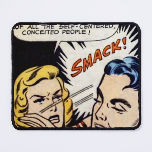 Item preview, Comic Book Girl Slapping a Douche Bag designed and sold by designedbykels0.