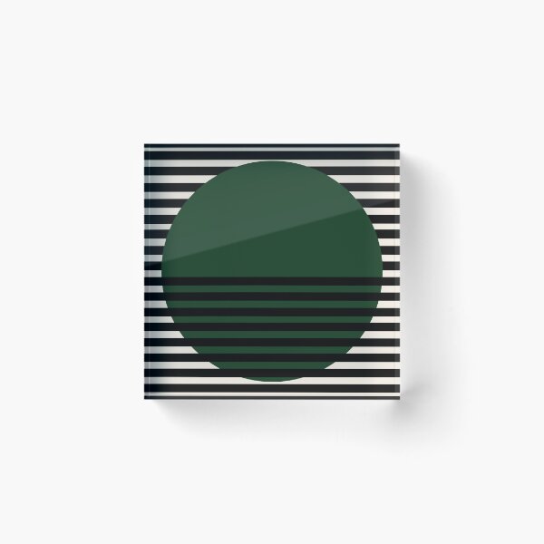 Item preview, Bauhaus Exhibition Print, Bauhaus Wall Art dark green circle across, Bauhaus Exhibition Wall Decor designed and sold by re-make-.