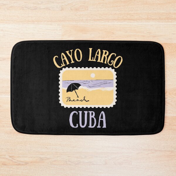 Item preview, Cayo Largo Del Sur Postage Stamp Beach Umbrella Design designed and sold by RektRepublic.