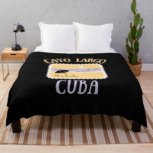 Item preview, Cayo Largo Del Sur Postage Stamp Beach Umbrella Design designed and sold by RektRepublic.