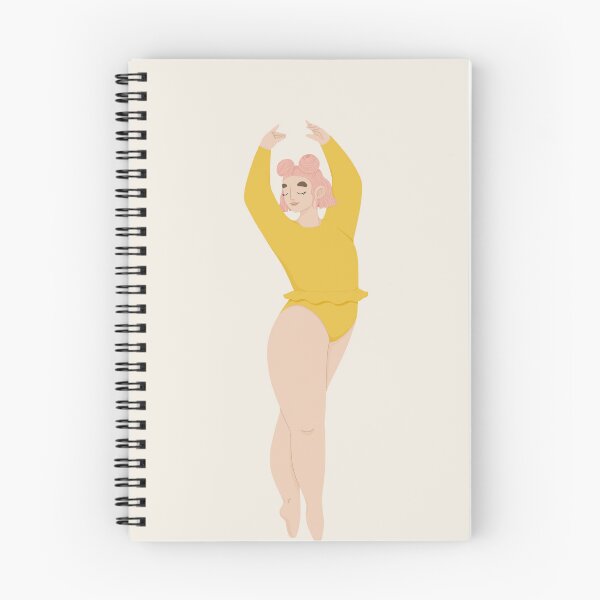 Item preview, Ballerina Girl, Minimal Illustration of Pink Haired doing Ballet Moves, Dance Moves designed and sold by otherwildstory.