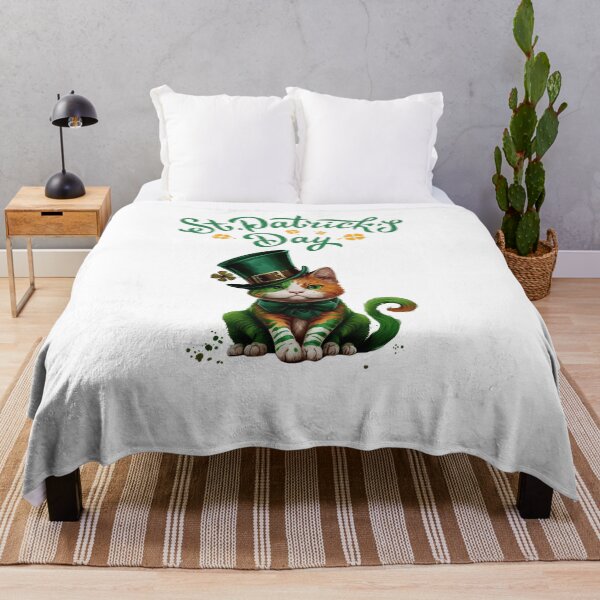 Item preview, St Patricks Day Cat Leprechaun Funny Lucky Green Proud Irish designed and sold by Modern Outlet ⭐⭐⭐⭐⭐.