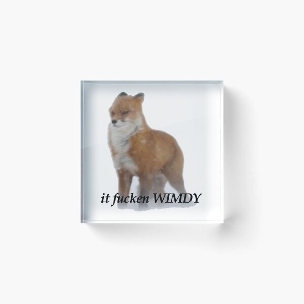 Item preview, it fucken WIMDY fox designed and sold by AlfaNoraStore.