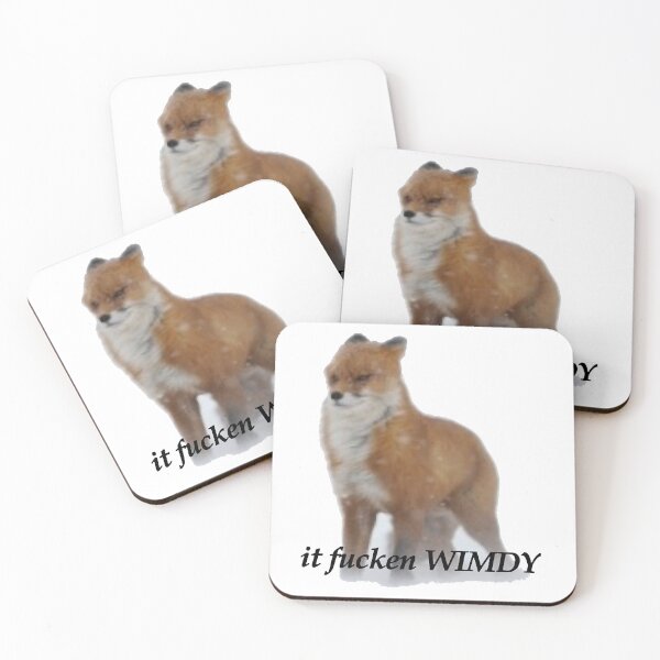 Item preview, it fucken WIMDY fox designed and sold by AlfaNoraStore.