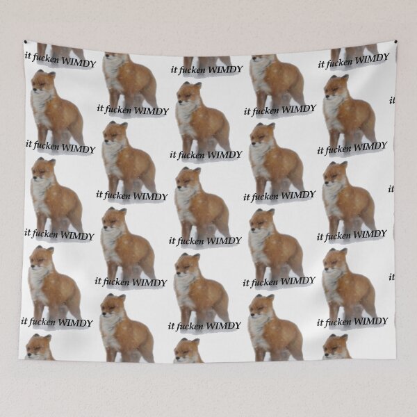 Item preview, it fucken WIMDY fox designed and sold by AlfaNoraStore.
