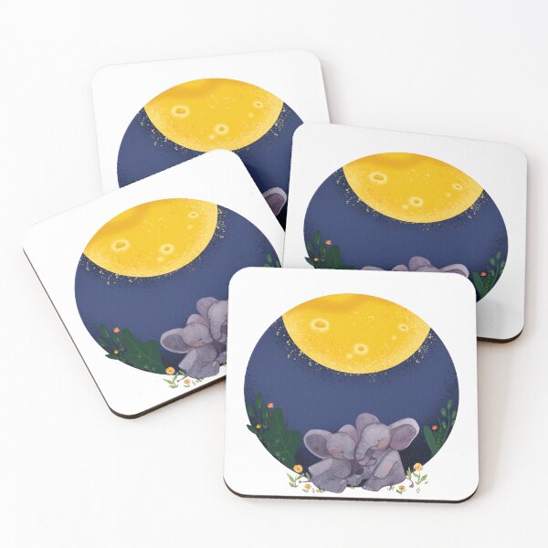 Item preview, Moongazing elephants designed and sold by CreativeStrand.