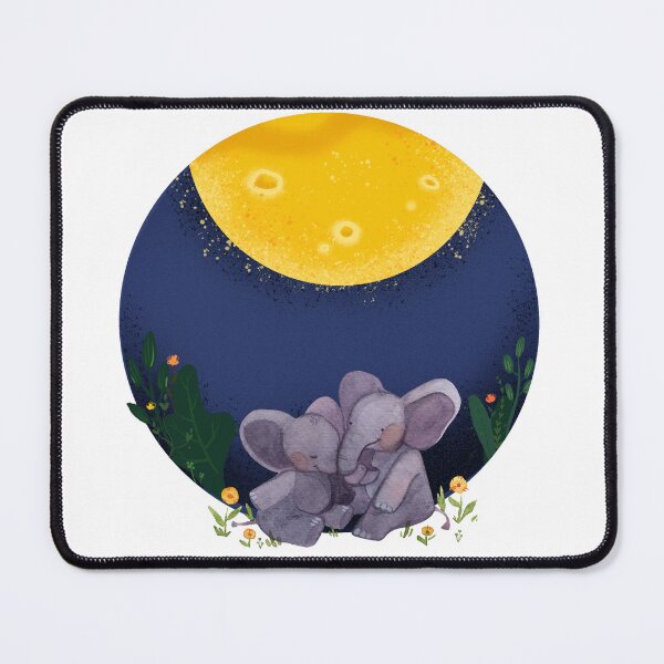 Item preview, Moongazing elephants designed and sold by CreativeStrand.