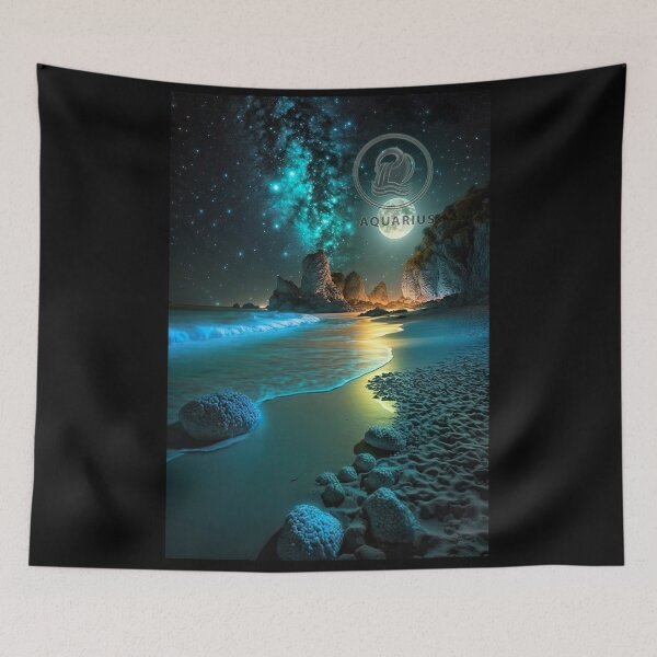 Item preview, Moon with Aquarius by the Pianist designed and sold by Fabled-Gallery.