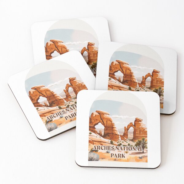 Item preview, Arches National Park Boho Watercolor Arch designed and sold by PikoApparel.