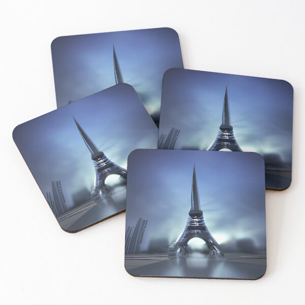 Item preview, Eifel Tower futuristic art designed and sold by biskaps.