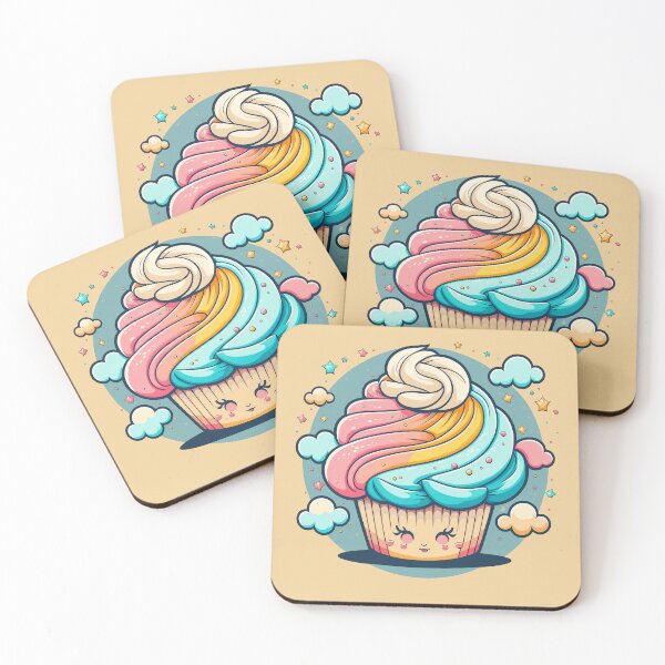Item preview, Cute cupcake in clouds designed and sold by YeKnot.